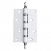 Петля универсальная с четырьмя подшипниками ADDEN BAU. 100X70X2.5 4W WHITE / CHROME (цвет БЕЛЫЙ / ХРОМ БЛЕСТЯЩИЙ)