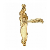 Ручка RIZO S.GOLD (PS) (на планке проходная, матовое золото)