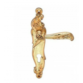 Ручка RIZO S.GOLD (CL) (на планке под ключевой цилиндр, матовое золото)