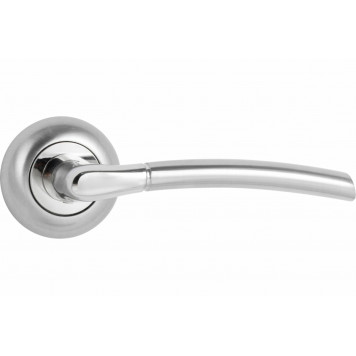 Ручка EURO/FIN E-15-01 MAT.CHROME/P.CHROME (матовый хром/хром блестящий)