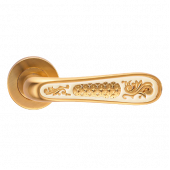 Ручка ALIVIO S.GOLD (на круглой розетке эмаль / матовое золото)