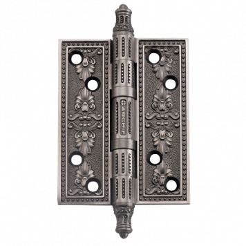 Универсальная петля врезная латунная A030-G 4272 BL.SILVER (Размер XL 127x89x4 мм, чернёное серебро)