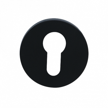 Накладка на ключевой цилиндр SILLUR CL M.BLACK (Чёрный, антибактериальное покрытие)