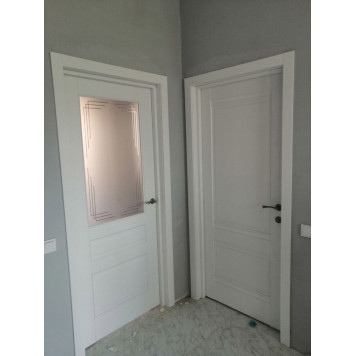 Межкомнатная дверь VILLA 3P, эмалит белый-3